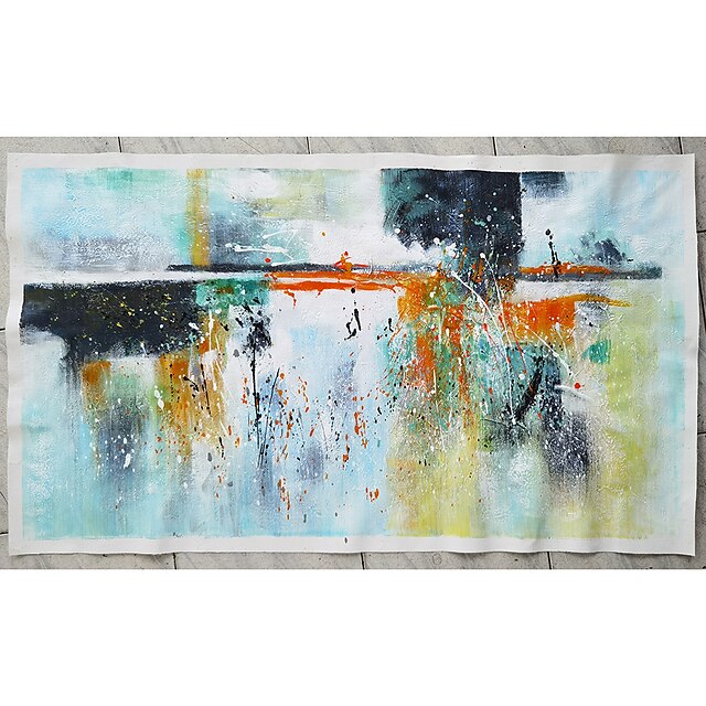 Home & Garden Wall Art | Oil Painting Hand Painted Horizontal Abstract Modern Rolled Canvas (No Frame) - MW65910