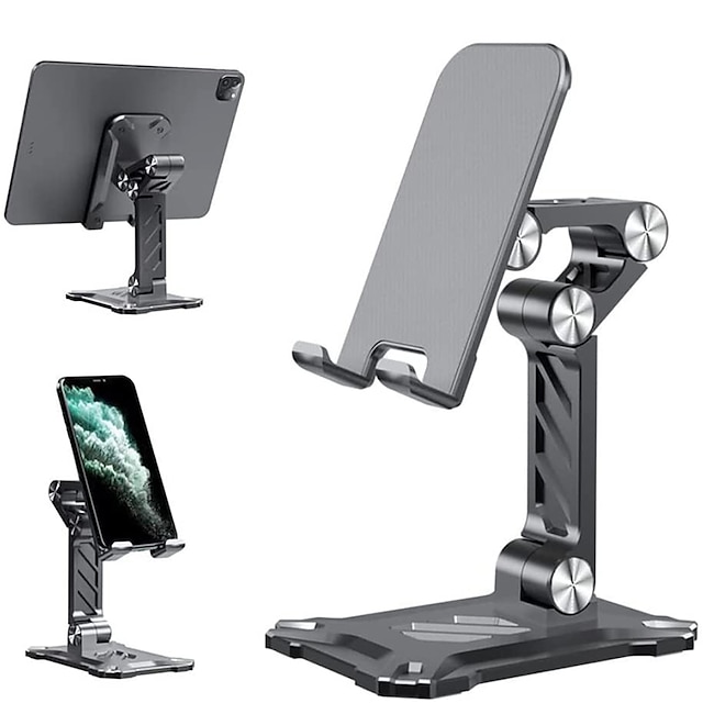 Phones & Accessories Phone Mounts & Holders | Cell Phone Stand Desktop Alloy Foldable Cell Phone Stand Angle Height Adjustable P