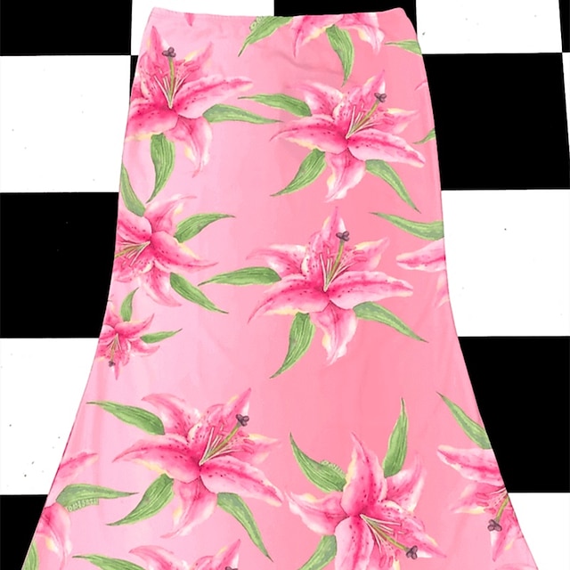 Womens Clothing Womens Bottoms | Womens Skirts Rose Print Pink S M L - JW05819