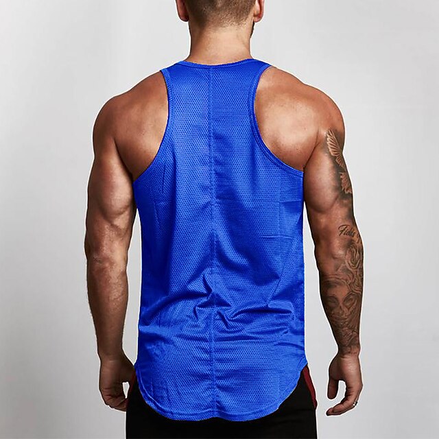 Sports & Outdoors Running, Jogging & Walking | Mens Sleeveless Running Tank Top Tee Tshirt Tank Top Athletic Athleisure Breathab