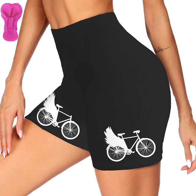 Women's Graphic Cycling Road Shorts Cycling Shorts Bike Shorts Bike Shorts Pants Mountain Bike MTB Road Bike Cycling Sports 3D Pad Fast Dry Soft Comfortable Black Yellow Spandex Clothing Apparel Bike 22