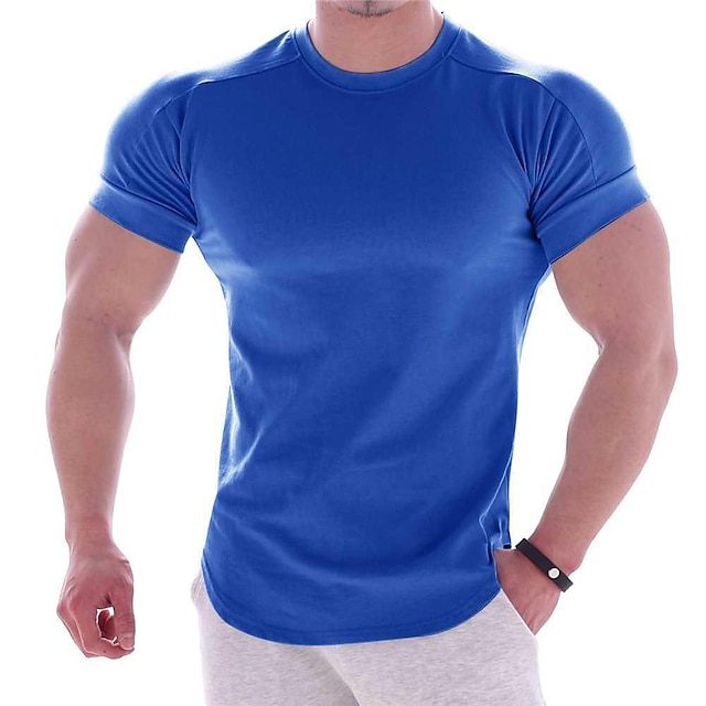 Sports & Outdoors Running, Jogging & Walking | Mens Running Shirt Tee Tshirt Top Athletic Summer Breathable Quick Dry Moisture W