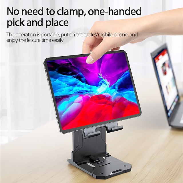 Phones & Accessories Phone Mounts & Holders | Desk Stand Mobile Phone Holder For IPhone IPad Xiaomi Huawei Foldable Extend Unive