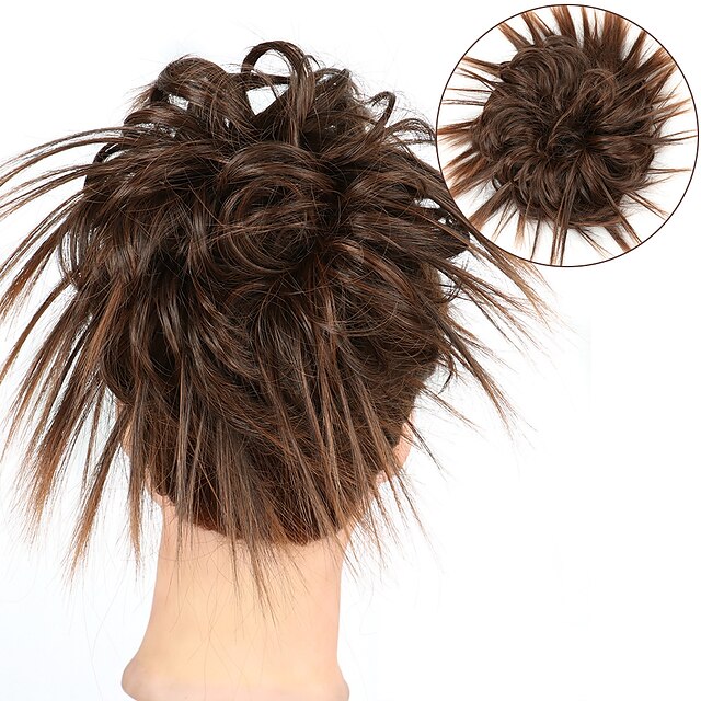 Beauty & Hair Wigs & Hair Pieces | Messy Bun Hair Piece Hair Scrunchie Fluffy Tousled Updo Hairpieces Synthetic Hair Bun Extensi