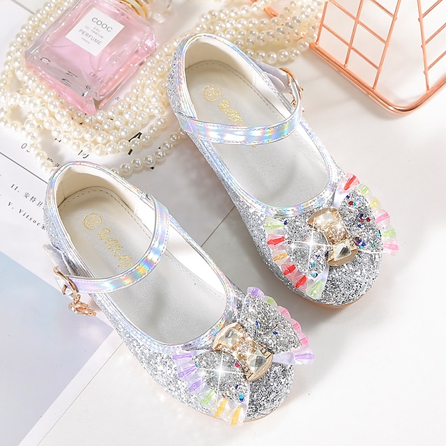 Shoes & Bags Kids Shoes | Girls Flats Dress Shoes Flower Girl Shoes Princess Shoes School Shoes Rubber PU Portable Shock Absorpt