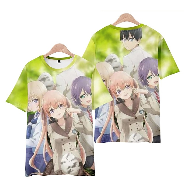 Toys & Hobbies Cosplay & Costumes | Inspired by A Couple of Cuckoos Umino Nagi Amano Erika T-shirt Anime 100% Polyester Anime Ha