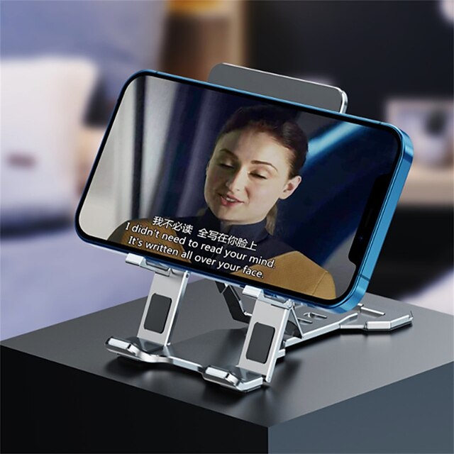 Phones & Accessories Phone Mounts & Holders | Foldable Phone Stand Holder Aluminum Alloy For IPhone IPad Universal Angle Adjusta