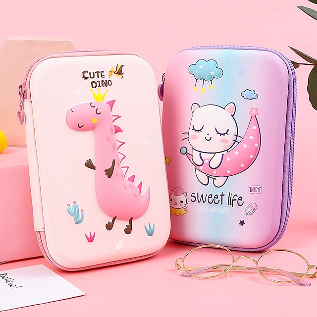 Consumer Electronics Stationery | Pencil Case Pen Pouch Marker Bag Cartoon Cute Creative EVA for School Student Kids - HZ73333