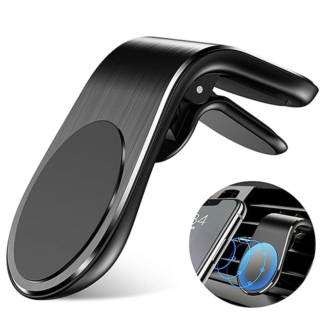  2db mágneses univerzális autós telefon tartó légtelenítő rögzítő állvány autós gps mobiltelefon tartó fekete iphone samsung xiaomihoz