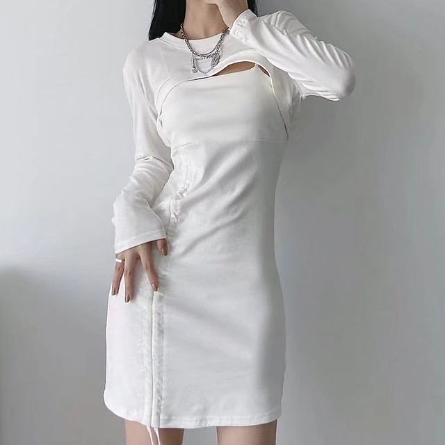

Women's Cinched Plain Dress Casual / Daily Two Piece Set Skirt Sets Midi Skirt Drawstring Tops