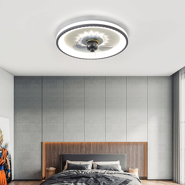  50cm  LED Ceiling Fan Light Ceiling Fan Metal Painted Finishes Modern 220-240V