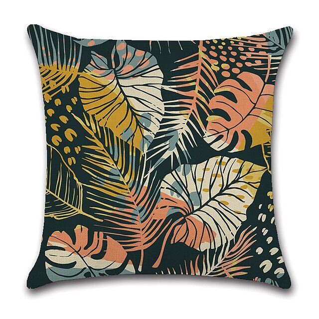 Home & Garden Home Decor | Tropical Double Side Cushion Cover 4PC Soft Decorative Square Throw Pillow Cover Cushion Case Pillowc