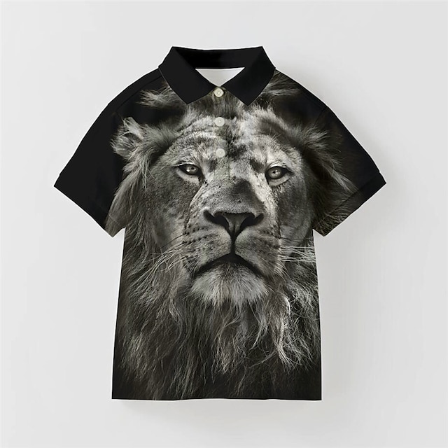 Boys lion polo shirt