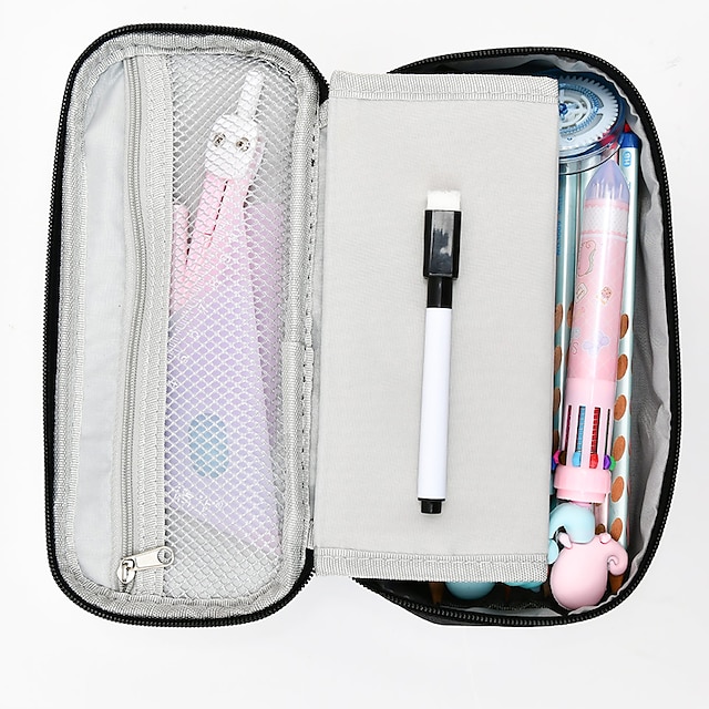 Consumer Electronics Stationery | Pencil Case Pen Pouch Marker Bag Multifunction With Zipper Big Capacity Oxford Cloth for Schoo