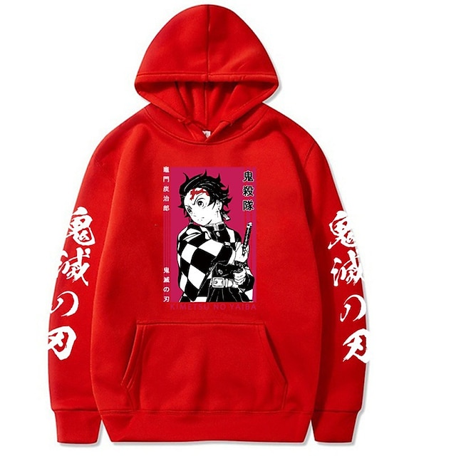 Toys & Hobbies Cosplay & Costumes | Inspired by Demon Slayer: Kimetsu no Yaiba Kamado Nezuko Hoodie Cartoon 100% Polyester Anime