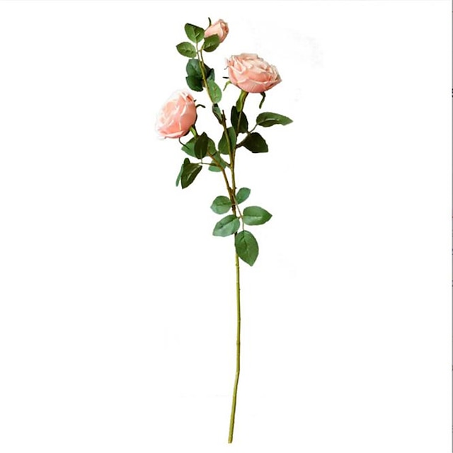 Home & Garden Home Decor | Artificial Flower Retro Tabletop Flower 3 Head Rose - FA18487