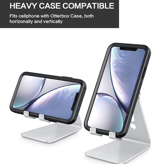 Phones & Accessories Phone Mounts & Holders | Adjustable Cell Phone Stand Aluminum Desktop Phone Dock Holder Compatible with iPh