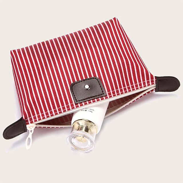 Home & Garden Home Decor | 1Pc Striped Pattern Cosmetic Storage Bag - EM98754