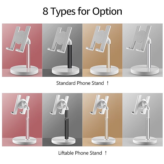 Phones & Accessories Phone Mounts & Holders | Foldable Aluminum Alloy Tablet Stand Desktop Stand Holder Non-slip Bracket for iPa