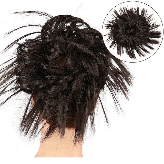 Beauty & Hair Wigs & Hair Pieces | Messy Bun Hair Piece Hair Scrunchie Fluffy Tousled Updo Hairpieces Synthetic Hair Bun Extensi