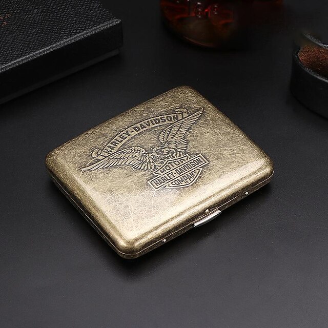 Home & Garden Home Decor | 20 Sticks of Cigarette Case with Both Sides Open to Support Generation of Bronze Condensed Flower Met