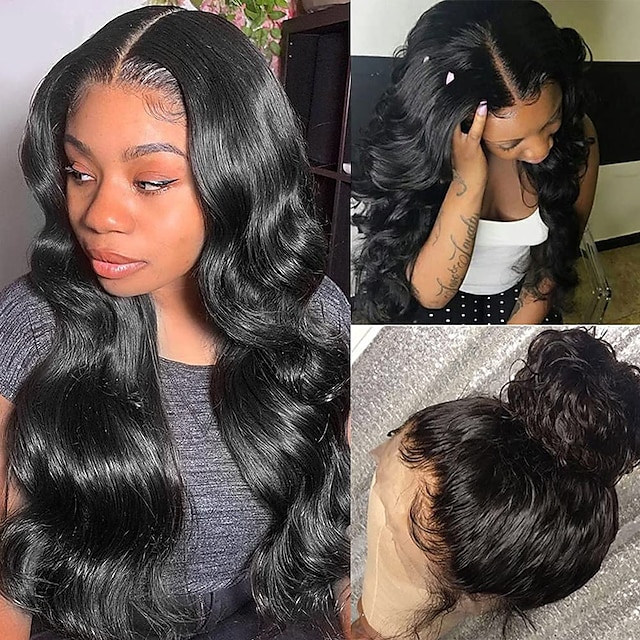 Lace Front Wigs For Black Women Human Hair Body Wave 4x1 T Part Lace Closure Wig Human Hair Lace 7519