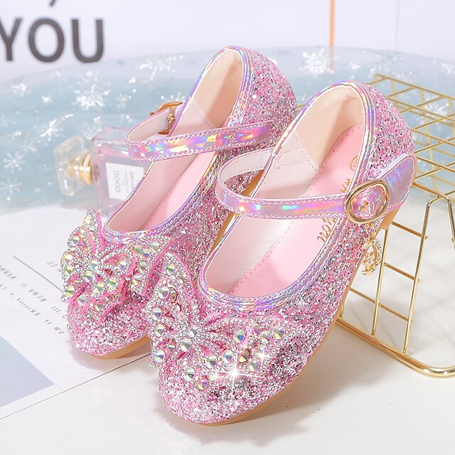 Shoes & Bags Kids Shoes | Girls Flats Dress Shoes Flower Girl Shoes Princess Shoes School Shoes Rubber PU Portable Shock Absorpt