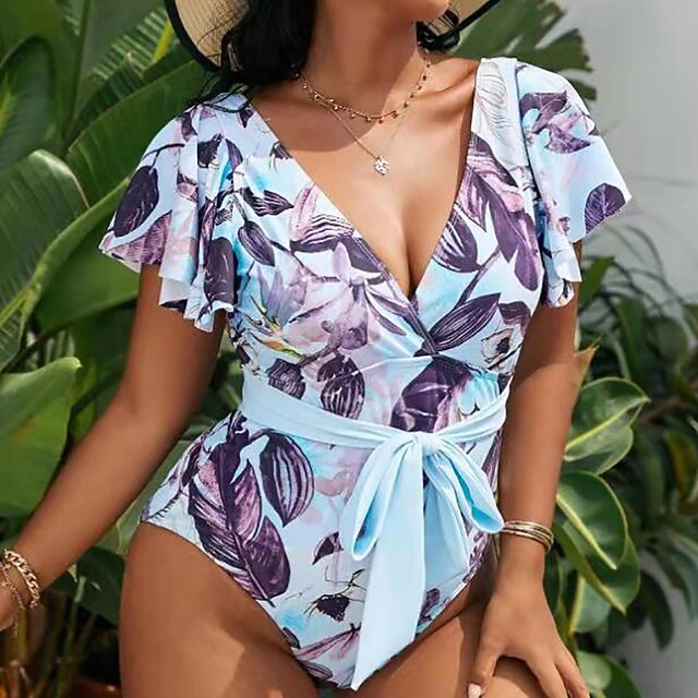 Women's Swimwear One Piece Monokini Bathing Suits Plus Size Swimsuit