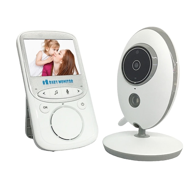  babyalarm trådløs video barnepige babykamera samtaleanlæg nattesyn temperaturovervågning cam babysitter barnepige babytelefon vb605