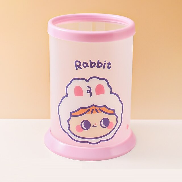 Consumer Electronics Stationery | Pen Pencil Holder Cup Cartoon Creative Multifunction Plastics for School Office Student - RL04