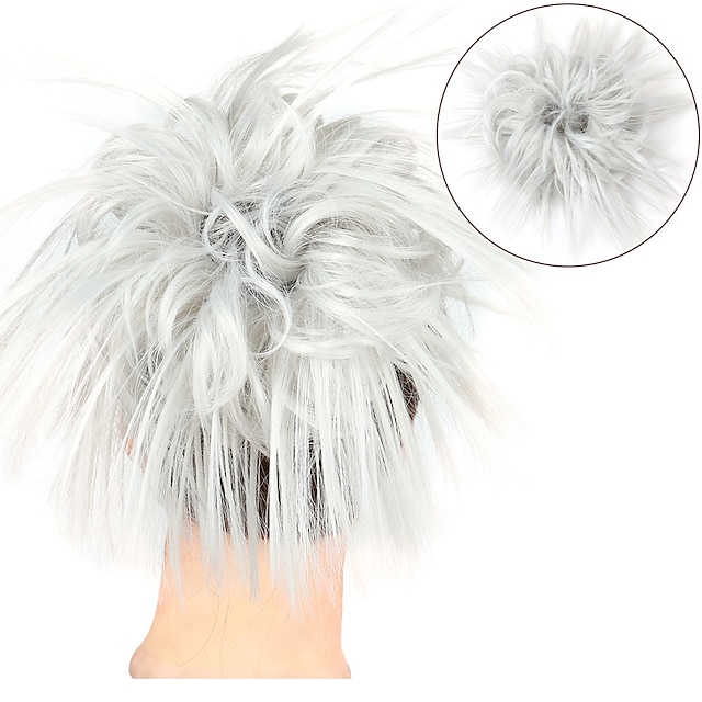 Beauty & Hair Wigs & Hair Pieces | Messy Bun Hair Piece Hair Scrunchie Fluffy Tousled Updo Hairpieces Synthetic Hair Bun Extensi