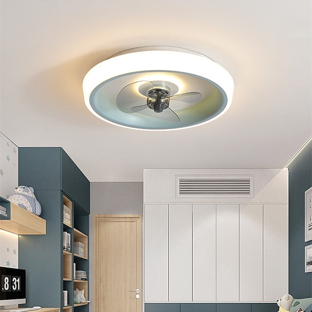  Современный простой светодиодный потолочный вентилятор, потолочный вентилятор, лампа для столовой, гостиной, ресторана, спальни