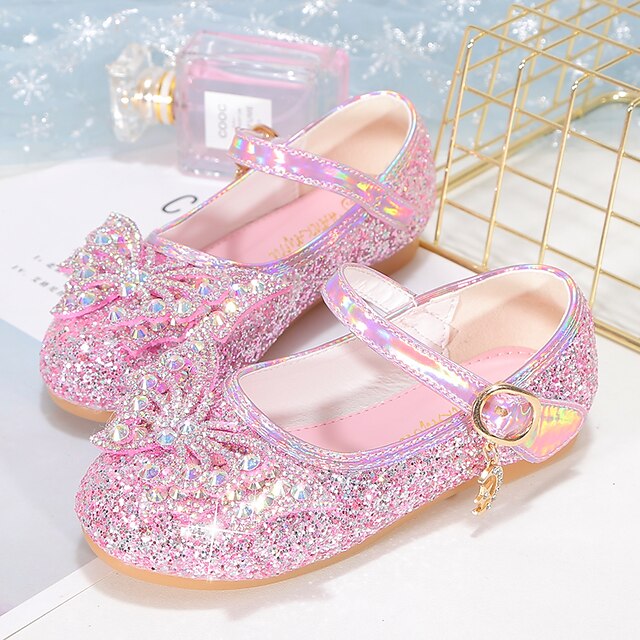 Shoes & Bags Kids Shoes | Girls Flats Dress Shoes Flower Girl Shoes Princess Shoes School Shoes Rubber PU Portable Shock Absorpt