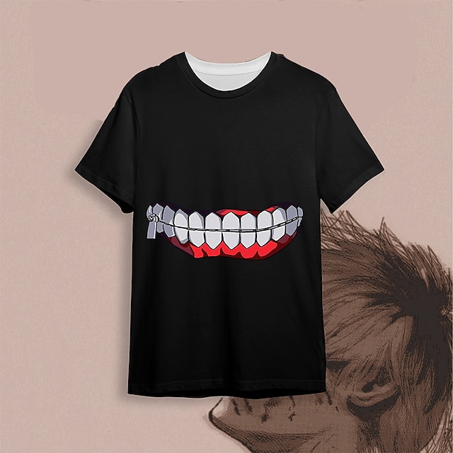 Toys & Hobbies Cosplay & Costumes | Inspired by Tokyo Ghoul Kaneki Ken T-shirt Cartoon 100% Polyester Anime Harajuku Graphic Kaw