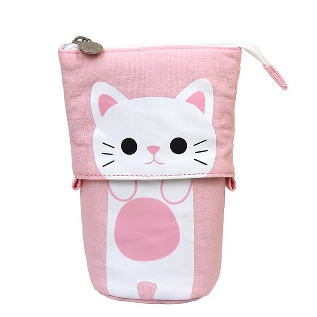 Consumer Electronics Stationery | Pencil Case Pen Pouch Marker Bag Cartoon Wear-Resistant Multifunction Canvas for School Office