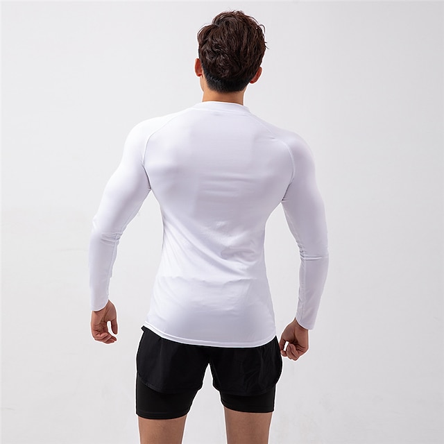 Sports & Outdoors Running, Jogging & Walking | Mens Long Sleeve Compression Shirt Running Shirt Running Base Layer Tee Tshirt To