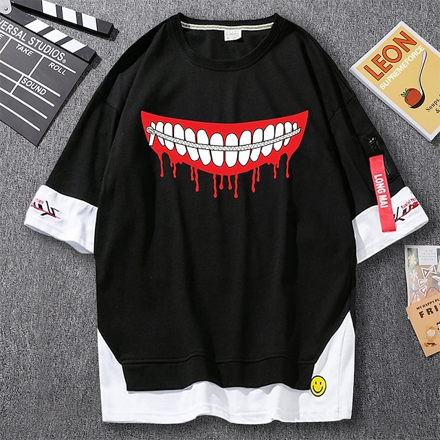 Toys & Hobbies Cosplay & Costumes | Inspired by Genshin Impact Kaneki Ken T-shirt Cartoon 100% Polyester Anime Harajuku Graphic 