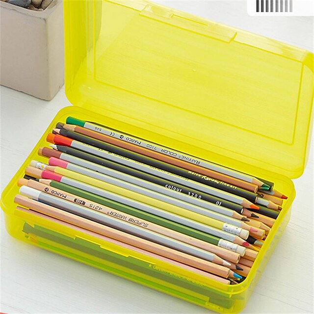 Consumer Electronics Stationery | Pencil Case Pen Pouch Marker Bag Waterproof Cute Creative Plastics for School Student Kids - S