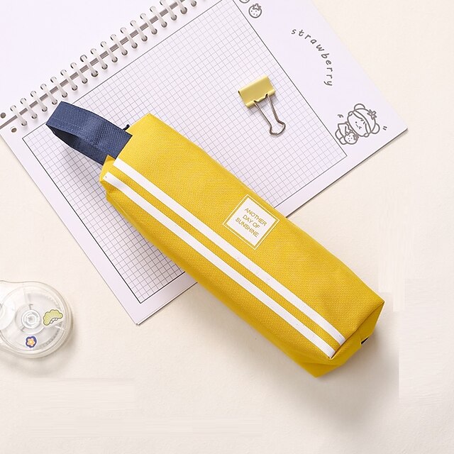 Consumer Electronics Stationery | Pencil Case Pen Pouch Marker Bag Creative Wear-Resistant With Zipper Canvas for School Student