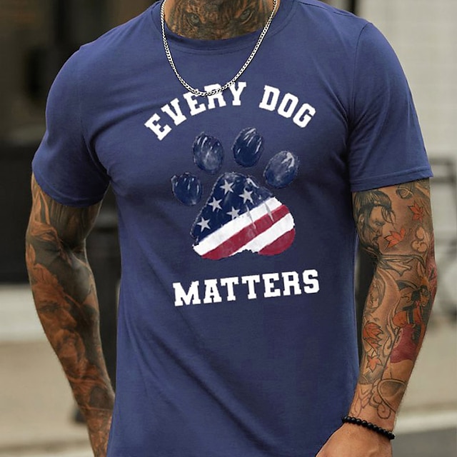 

Men's T shirt Hot Stamping Graphic Prints Letter Crew Neck Casual Daily Print Short Sleeve Tops Lightweight Casual Fashion Sports Blue White Black