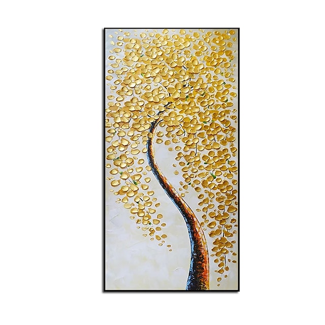 Home & Garden Wall Art | Oil Painting Handmade Hand Painted Wall Art Modern Abstract Golden Tree Landscape Home Decoration Decor