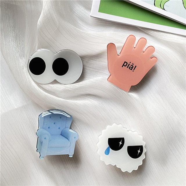 Phones & Accessories Phone Mounts & Holders | 3D Cartoon Universal Cute Epoxy Small Hand Mobile Phone Holder Mobile Phone Grip E