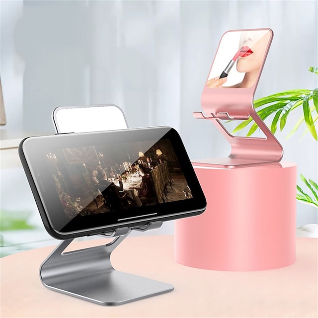 Phones & Accessories Phone Mounts & Holders | Phone Stand Portable Slip Resistant Solid Phone Holder for Desk Bedside Selfies / 