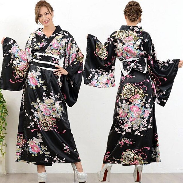 Guerrero japonés Adultos Elegante Kimonos tradicional japonés Para Fiesta Festival Poliéster Floral de kimono 9054421 2022 – €71.49