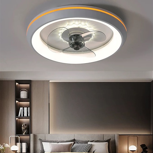  50cm led kattotuuletin valo kattotuuletin metalli maalattu viimeistely moderni 220-240v
