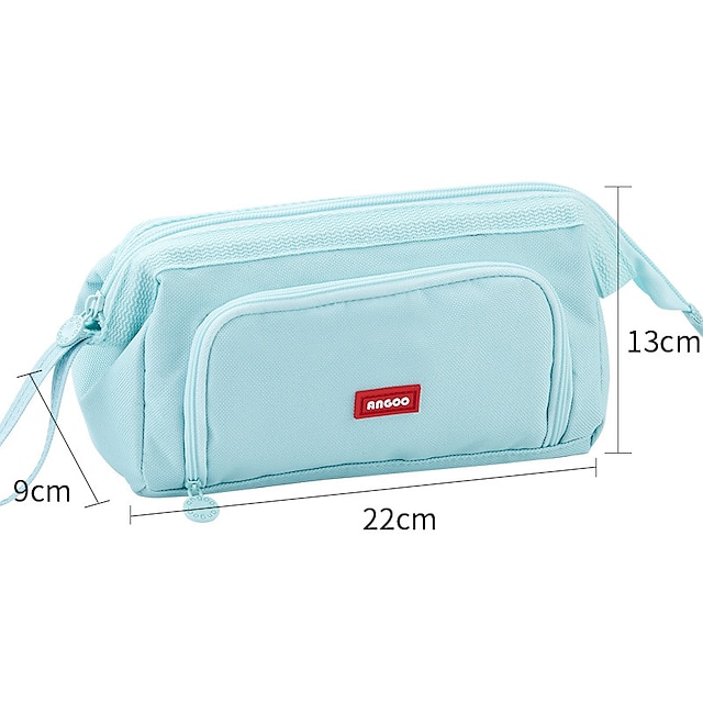 Consumer Electronics Stationery | Pencil Case Pen Pouch Marker Bag Wear-Resistant Multifunction With Zipper Canvas for School Of