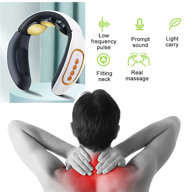  Masseur électrique intelligent pour le cou et les épaules thérapie magnétique basse fréquence impulsion outil de soulagement de la douleur soins de santé relaxation