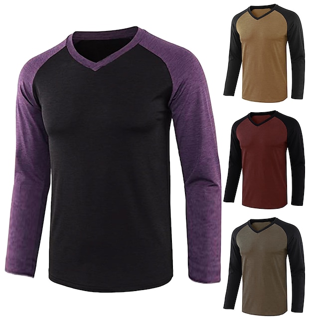 Sports & Outdoors Running, Jogging & Walking | Mens Long Sleeve V Neck Running Shirt Tee Tshirt Top Athletic Athleisure Breathab