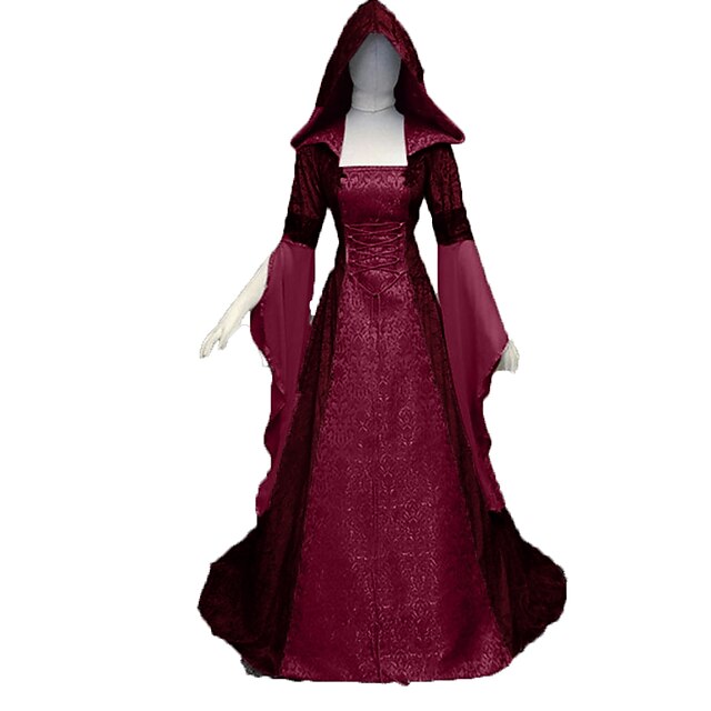 Retro Vintage Medieval Renaissance 17th Century Dress Outlander Plus ...