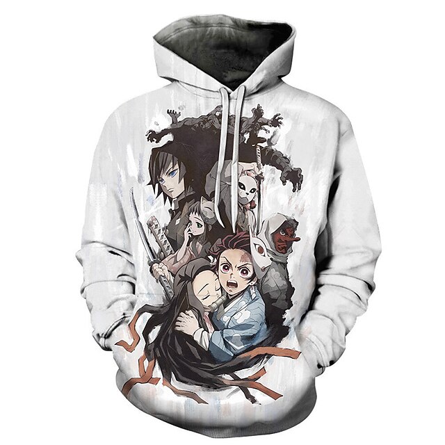 Toys & Hobbies Cosplay & Costumes | Inspired by Demon Slayer: Kimetsu no Yaiba Kamado Nezuko Kamado Tanjirou Hoodie Cartoon 100%